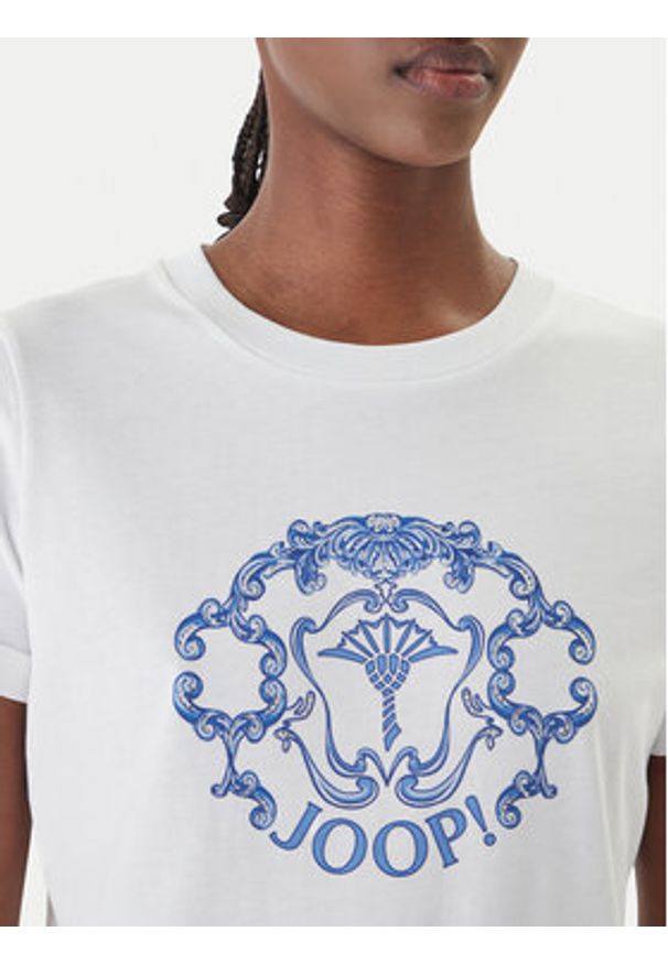 JOOP! T-Shirt Tulya 30102074 Biały Regular Fit. Kolor: biały. Materiał: bawełna