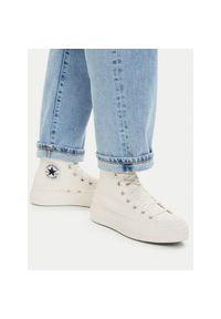 Trampki Converse. Kolor: kremowy. Obcas: na platformie #1