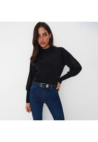 Mohito - Czarny sweter z wiskozą - Czarny. Kolor: czarny. Materiał: wiskoza #1