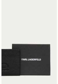 Karl Lagerfeld - Portfel. Kolor: czarny. Materiał: skóra ekologiczna. Wzór: gładki #4