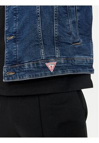 Guess Jeans Kurtka jeansowa M4YN33 D5DM3 Granatowy Regular Fit. Kolor: niebieski. Materiał: bawełna