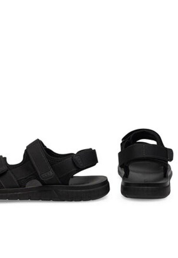 Lanetti Sandały MSS20514-08 Czarny. Kolor: czarny. Materiał: materiał