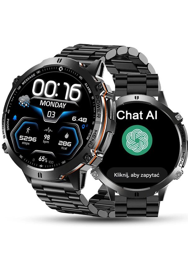 SMARTWATCH męski Rubicon RNCF40 black/black Bransoleta PROF. Rodzaj zegarka: smartwatch