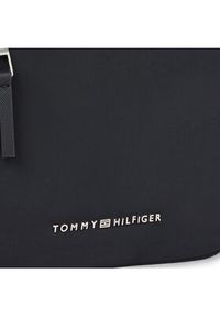 TOMMY HILFIGER - Tommy Hilfiger Saszetka Th Signature Mini Crossover AM0AM12216 Czarny. Kolor: czarny. Materiał: materiał