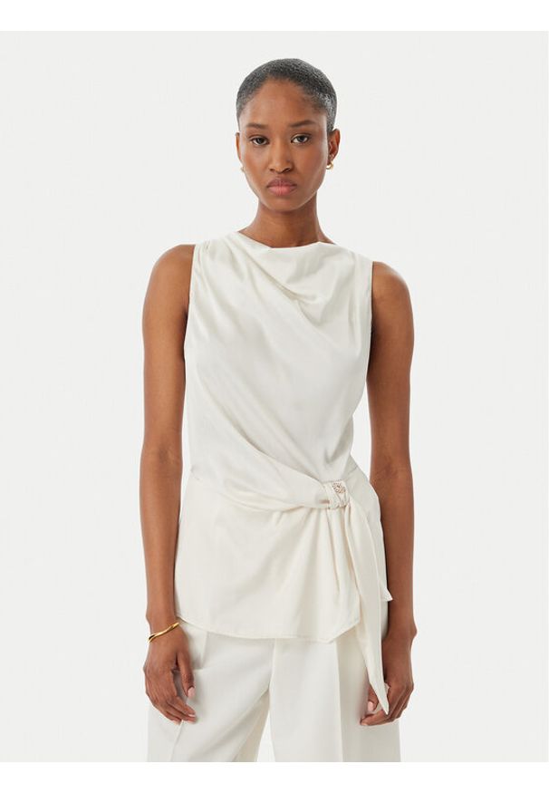 Rinascimento Bluzka CFC0019901002 Écru Regular Fit. Kolor: kremowy. Materiał: syntetyk