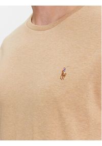 Polo Ralph Lauren T-Shirt 710740727072 Beżowy Slim Fit. Typ kołnierza: polo. Kolor: beżowy. Materiał: bawełna #4