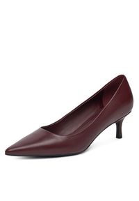 Gino Rossi - GINO ROSSI Czółenka DANI-V1937-31-1 Bordowy. Kolor: czerwony. Materiał: skóra. Obcas: na szpilce #3