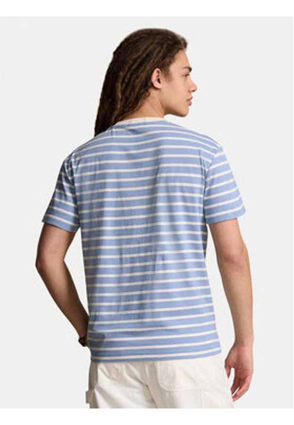 Polo Ralph Lauren T-Shirt 710934662008 Błękitny Classic Fit. Typ kołnierza: polo. Kolor: niebieski. Materiał: bawełna