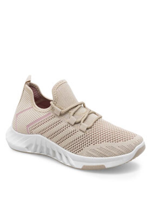 Jenny Fairy Sneakersy WYL0310-03 Beżowy. Kolor: beżowy. Materiał: materiał