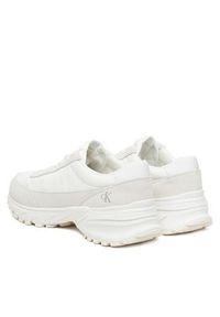Calvin Klein Jeans Sneakersy Hike Runner Casual Ny-Su YM0YM01292 Biały. Okazja: na co dzień. Kolor: biały. Materiał: skóra