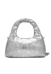 Calvin Klein Torebka Puffy Aop Mini Bag With Strap LV04F3444G Srebrny. Kolor: srebrny. Materiał: skórzane #3