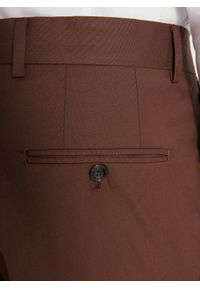 Pako Lorente - PAKO LORENTE – Spodnie garniturowe w kolorze brązowym. Kolor: brązowy. Materiał: poliester, wiskoza, elastan. Wzór: gładki. Styl: elegancki #5