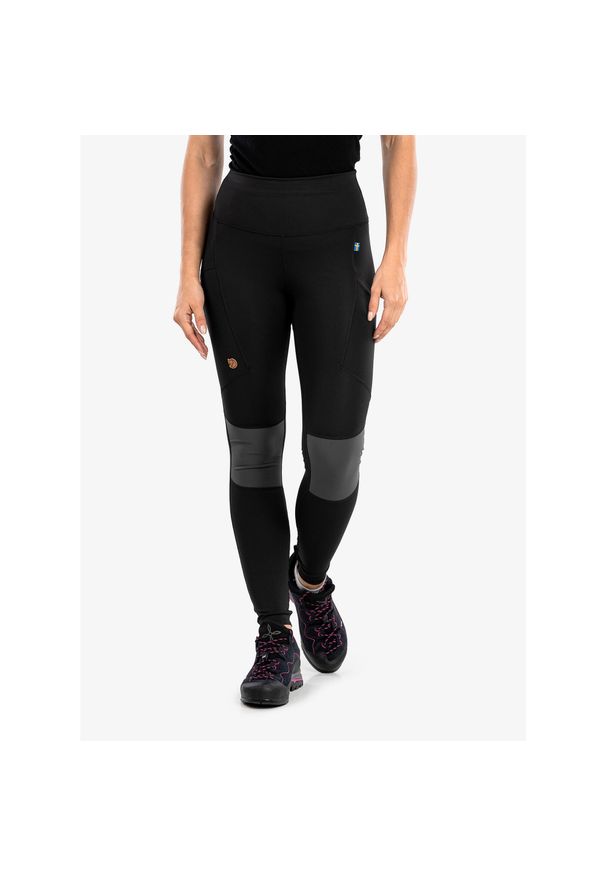 Fjällräven - Spodnie trekkingowe damskie Fjallraven Abisko Trekking Tights Pro. Kolor: czarny, szary, wielokolorowy. Sport: turystyka piesza