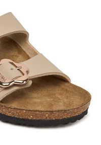 Birkenstock Klapki Arizona Flower Buckle Kids 1030419 S Beżowy. Kolor: beżowy. Materiał: skóra #5