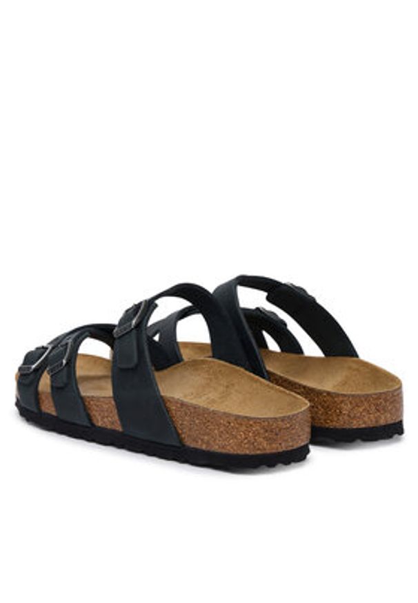 Birkenstock Klapki Franca 1021203 Czarny. Kolor: czarny. Materiał: skóra