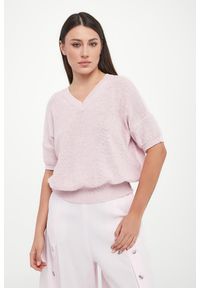 Marella - Sweter damski z krótkim rękawem Radice MARELLA MONOCHROME. Długość rękawa: krótki rękaw. Długość: krótkie #1