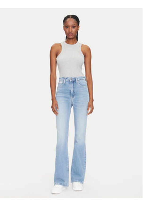Calvin Klein Jeans Jeansy J20J225117 Niebieski Skinny Fit. Kolor: niebieski