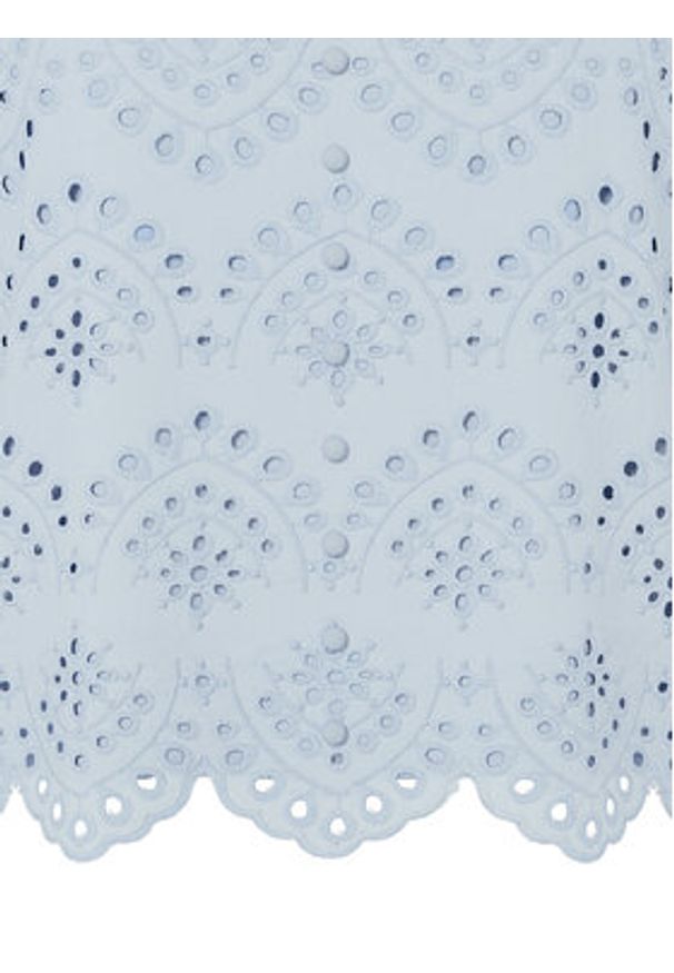 Pieces Top Vilde 17156563 Błękitny Regular Fit. Kolor: niebieski. Materiał: bawełna