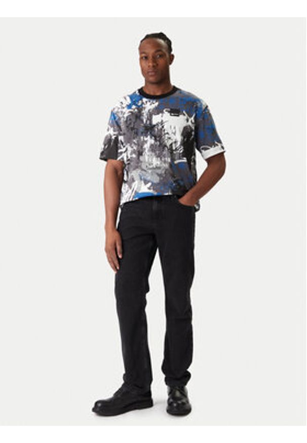 Karl Lagerfeld Jeans Jeansy B1M10039 Czarny Straight Fit. Kolor: czarny