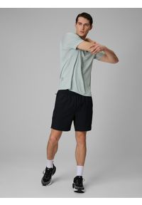 4f - 4F Spodenki treningowe szybkoschnące męskie - czarne XL. Kolor: czarny. Materiał: tkanina, włókno, skóra. Sport: fitness #1