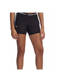 Damskie szorty 2 w 1 Under Armour Tech™ Play Up. Kolor: czarny. Materiał: poliester, materiał. Sport: fitness #1