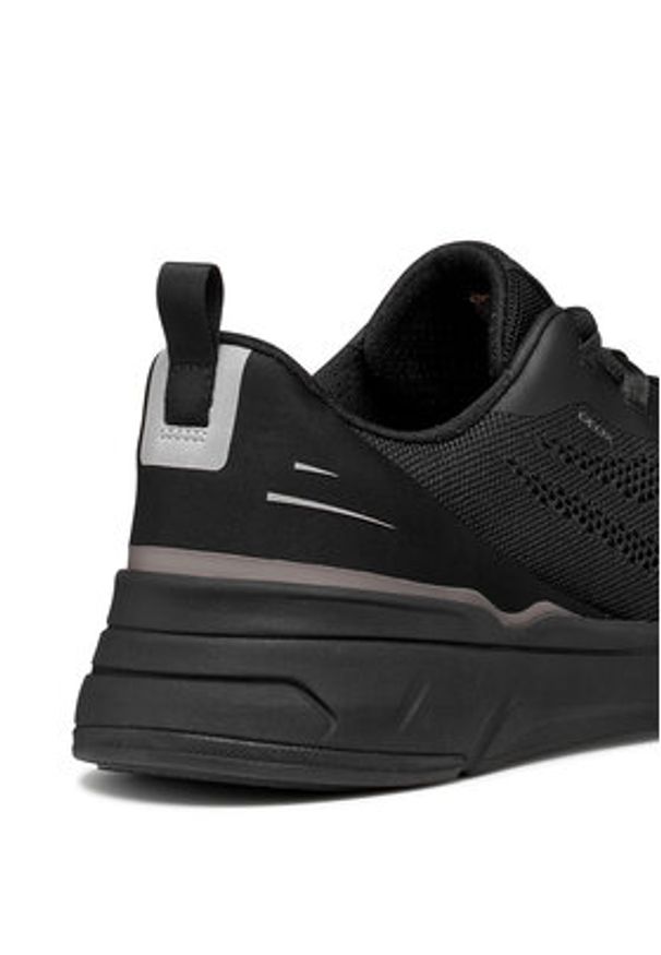 Geox Sneakersy U Vittour U65N8B 06K15 C9999 Czarny. Kolor: czarny. Materiał: materiał