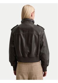 Marc O'Polo Kurtka skórzana 508 7018 73009 Brązowy Regular Fit. Typ kołnierza: polo. Kolor: brązowy. Materiał: skóra #4