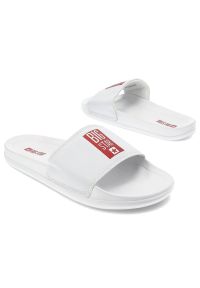 Big-Star - Białe Klapki Big Star Damskie Buty Wodoodporne. Okazja: na plażę, na co dzień. Kolor: biały. Materiał: materiał. Wzór: aplikacja. Styl: casual, wakacyjny #2