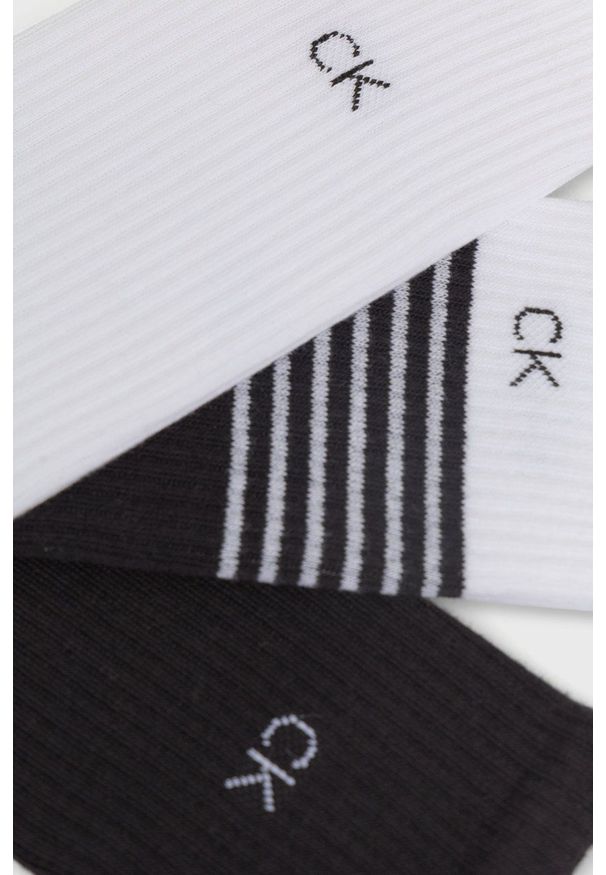 Calvin Klein skarpetki (3-pack) męskie kolor czarny. Kolor: czarny