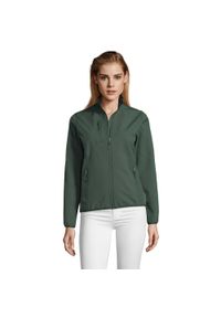 SOL'S - Kurtka Damska Radian Soft Shell. Kolor: czerwony, wielokolorowy, zielony