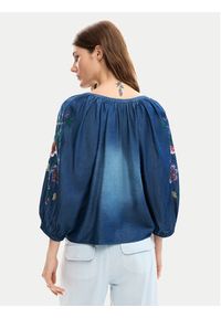 Desigual Koszula jeansowa 26SWBW16 Granatowy Relaxed Fit. Kolor: niebieski. Materiał: lyocell #2