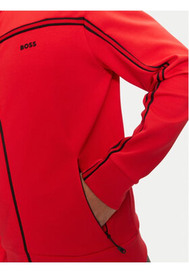 BOSS - Boss Bluza Skaz 1 50523896 Czerwony Regular Fit. Kolor: czerwony. Materiał: bawełna, syntetyk