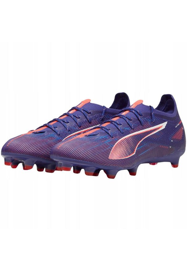 Buty piłkarskie Puma Ultra Pro FG Lapis, Mężczyźni. Kolor: fioletowy. Materiał: materiał. Sport: piłka nożna