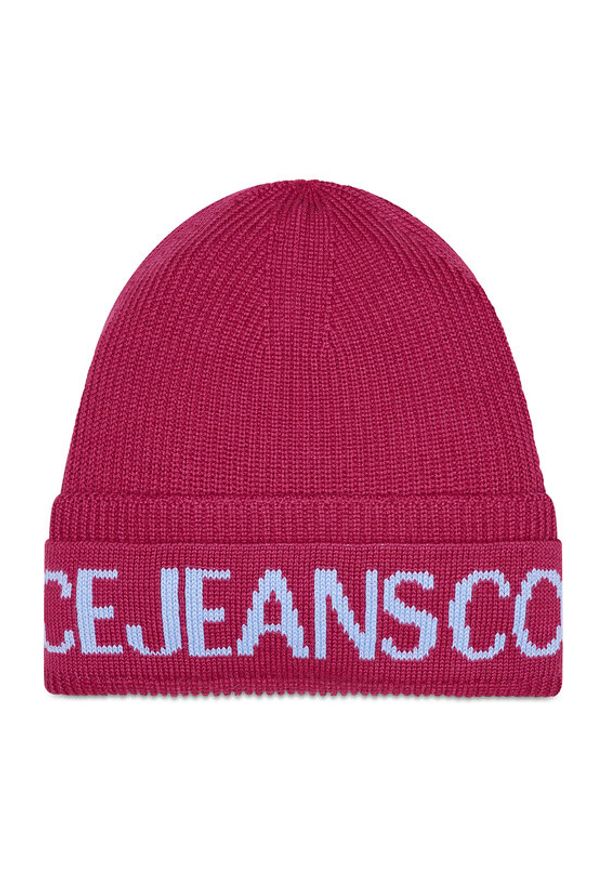 Versace Jeans Couture Czapka 73VAZK40 Różowy. Kolor: różowy. Materiał: wełna, materiał