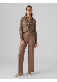 Vero Moda Spodnie materiałowe 10296830 Brązowy Relaxed Fit. Kolor: brązowy. Materiał: syntetyk #3