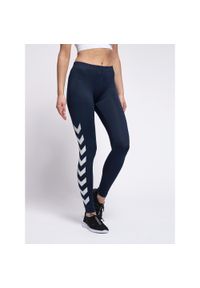 Damskie legginsy Hummel lily. Kolor: niebieski, wielokolorowy, fioletowy. Sport: fitness #1
