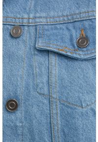 Answear Lab kurtka jeansowa damska przejściowa oversize. Kolor: niebieski. Materiał: jeans. Styl: wakacyjny #7
