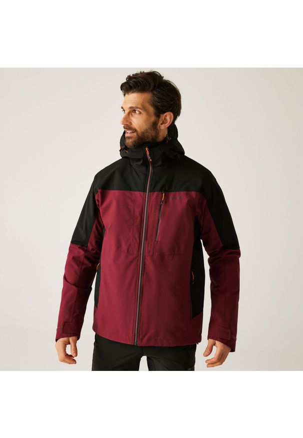 Regatta - Kurtka męska 3 w 1 Wentwood. Kolor: czerwony, brązowy, wielokolorowy. Materiał: puch, materiał. Sport: turystyka piesza