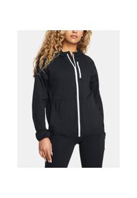 Kurtka do biegania damska Under Armour Phantom Windbreaker. Kolor: czarny. Sport: bieganie