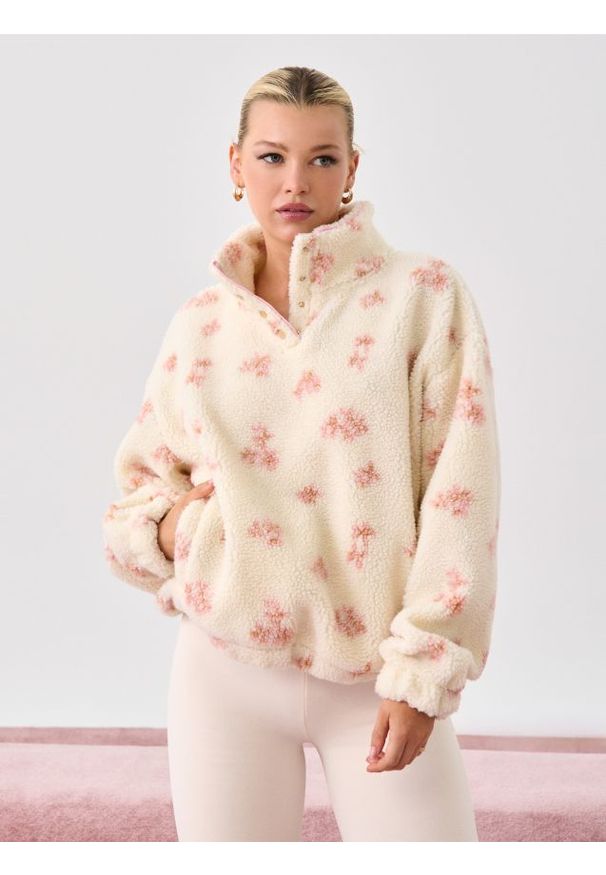 Sinsay - Bluza sherpa ze stójką - Inny. Typ kołnierza: kołnierzyk stójkowy