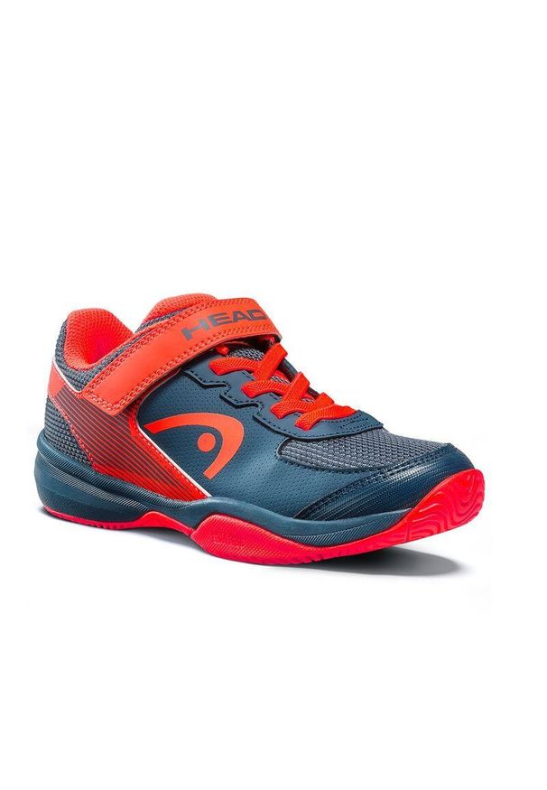 Buty do tenisa dla dzieci Head Sprint Velcro 3.0 Kids. Zapięcie: rzepy. Kolor: niebieski, czerwony, wielokolorowy. Sport: bieganie, tenis