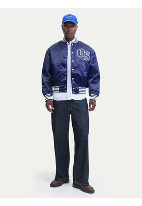 Jack & Jones Kurtka bomber Meadows 12282953 Niebieski Regular Fit. Kolor: niebieski. Materiał: syntetyk