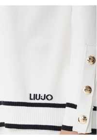 Liu Jo Sport Sweter TF5229 MS59L Écru Regular Fit. Materiał: syntetyk. Styl: sportowy