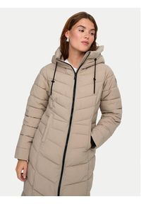 only - ONLY Płaszcz zimowy Juliet 15353149 Beżowy Regular Fit. Kolor: beżowy. Materiał: syntetyk. Sezon: zima