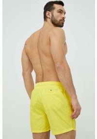 BOSS szorty kąpielowe kolor żółty. Kolor: żółty. Materiał: materiał #4
