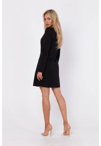 MOE - Elegancka klasyczna sukienka ołówkowa czarna. Kolor: czarny. Typ sukienki: ołówkowe. Styl: elegancki, klasyczny #2