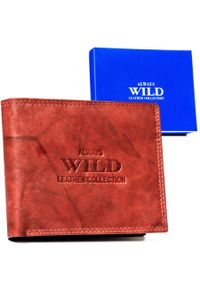 ALWAYS WILD - Portfel skórzany Always Wild AW-N7-MAL brązowy. Kolor: brązowy. Materiał: skóra