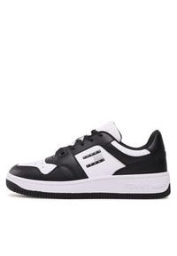 Tommy Jeans Sneakersy Basket Leather EM0EM01165 Czarny. Kolor: czarny. Materiał: skóra #4