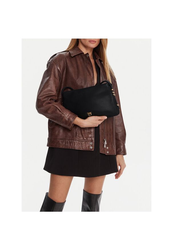 Pinko - Torebka PINKO. Kolor: czarny