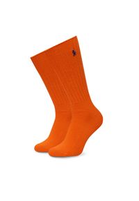 Polo Ralph Lauren Skarpety wysokie unisex 449915908043 Pomarańczowy. Kolor: pomarańczowy. Materiał: bawełna, materiał